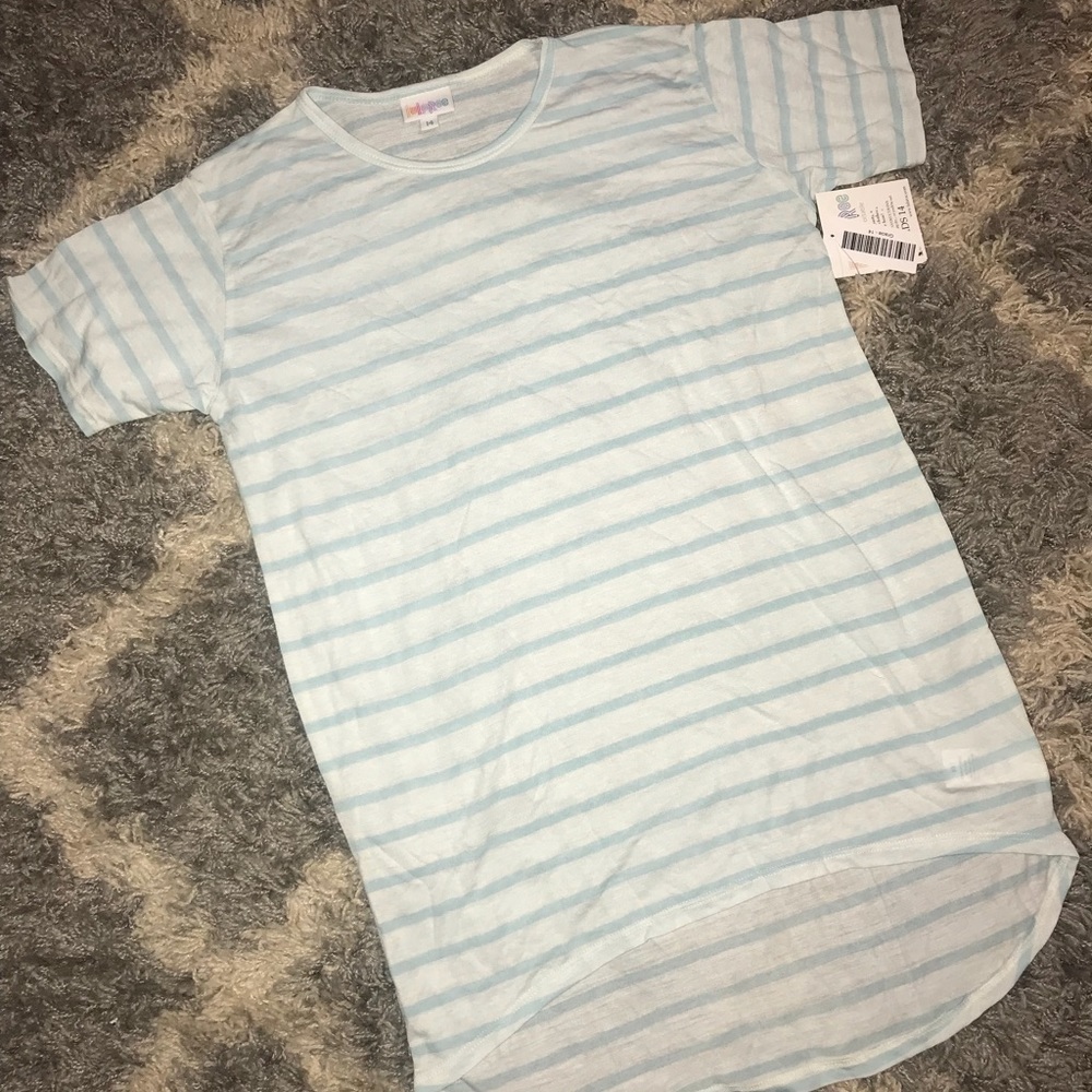Mint striped Gracie Tee